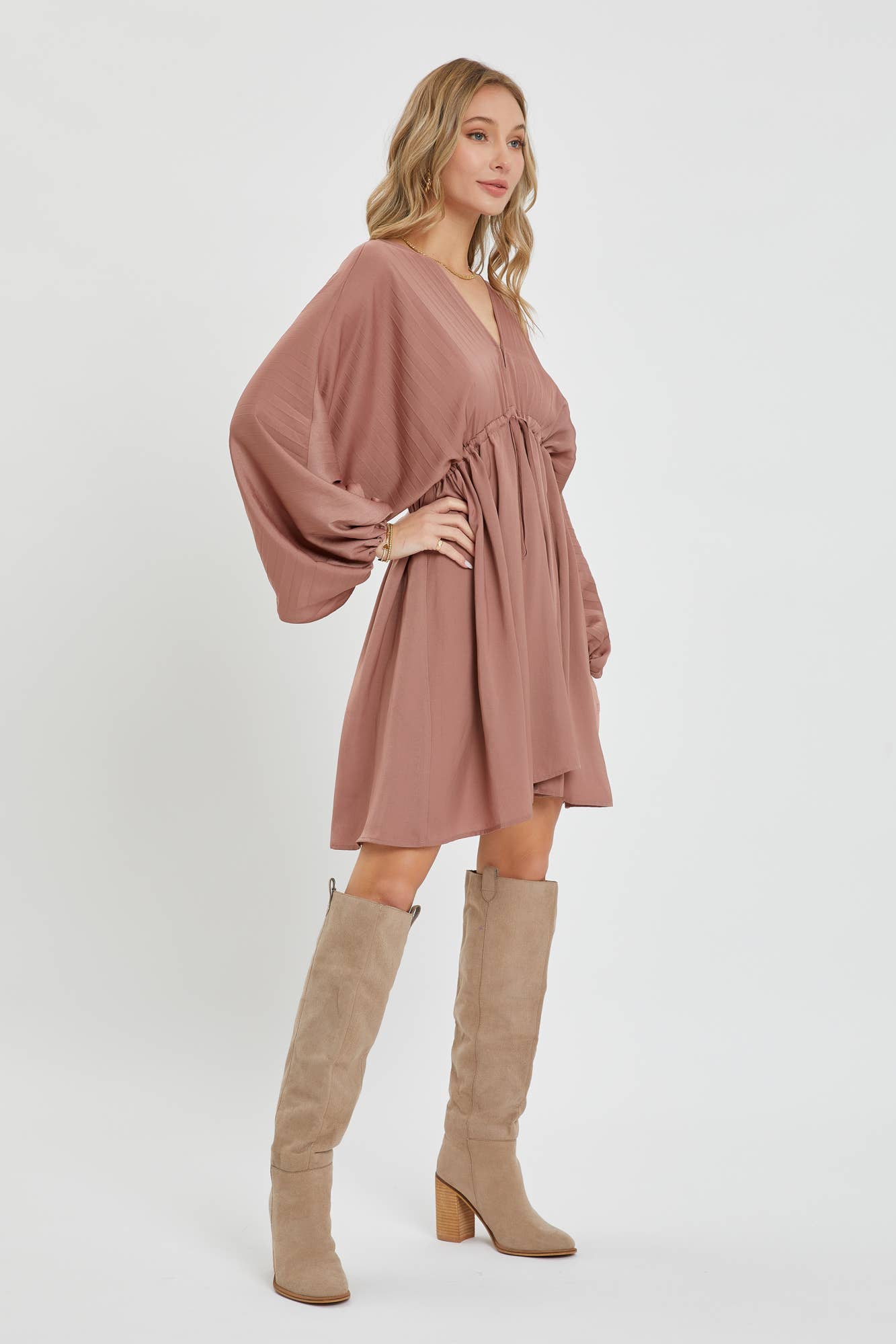 Sweet Lovely by Jen – Engroshandel Kjole - Dame – SATIN MINI KJOLE2