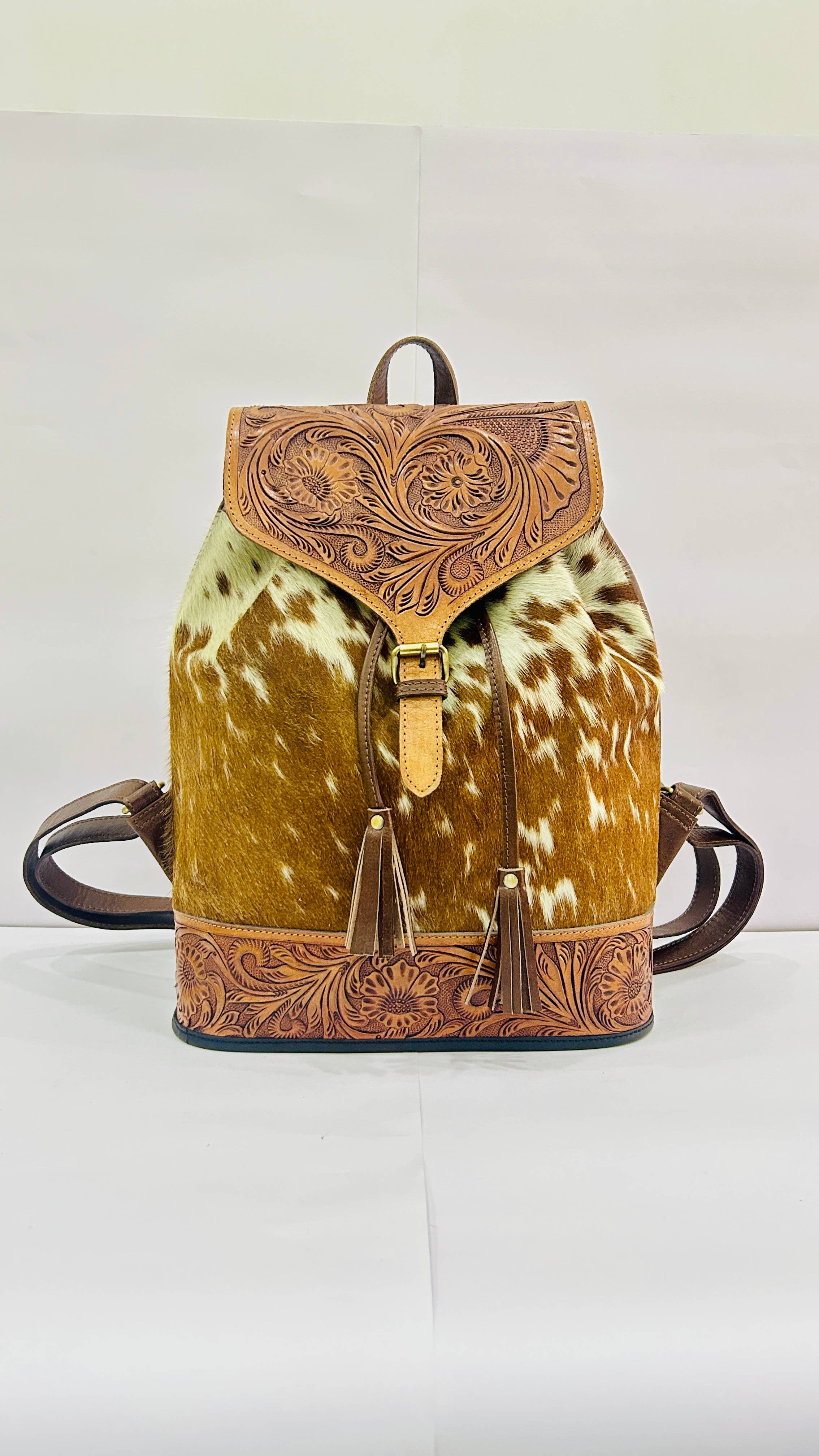 Zeba western bags - Wholesale Backpack - Women's - Women Western Style Hairon Tooled Stylish Backpack
