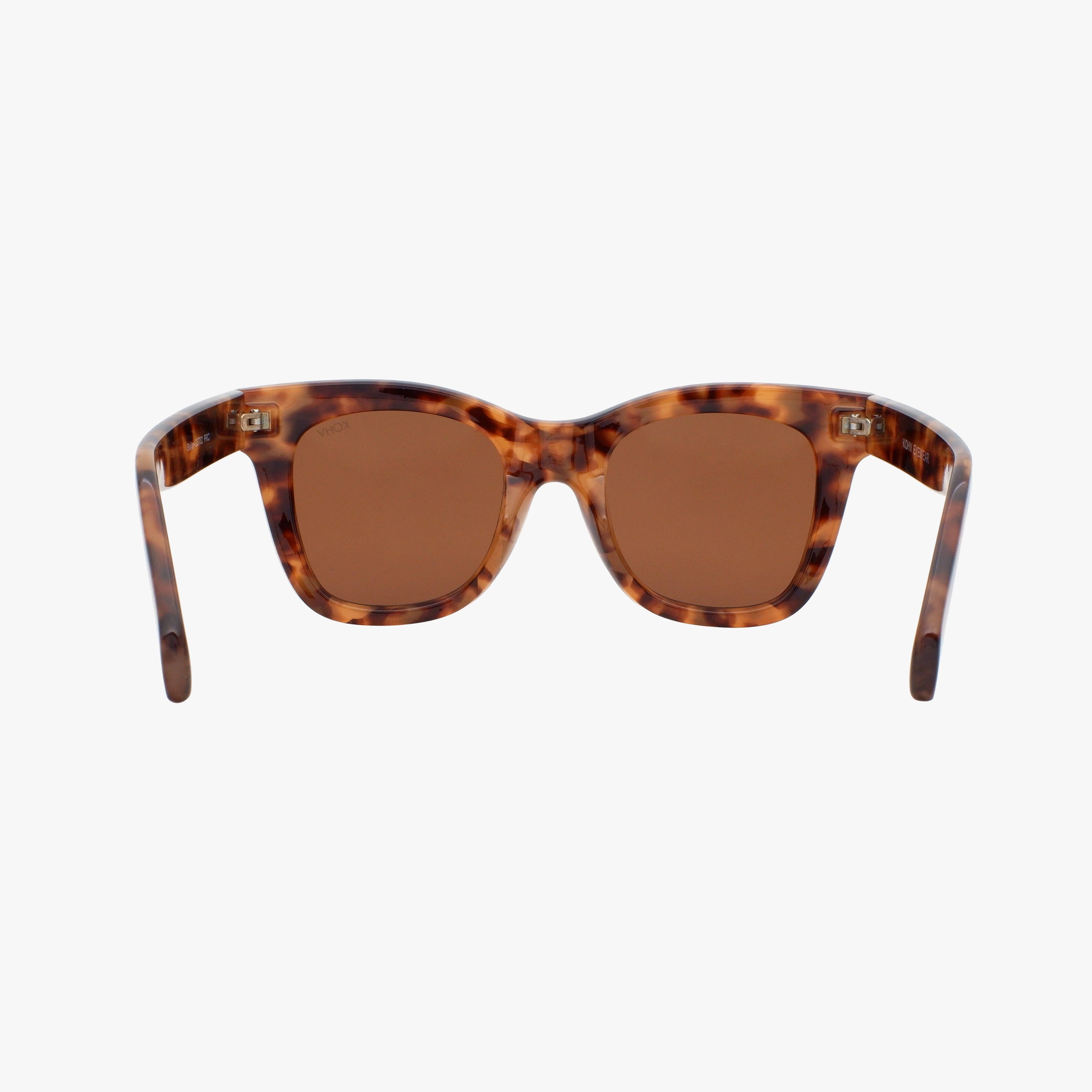 Kohv Eyewear - Wholesale Sunglasses - Women's - BAILEY AMBER TORTOISE Polarized Oversized Square Sunglasses3