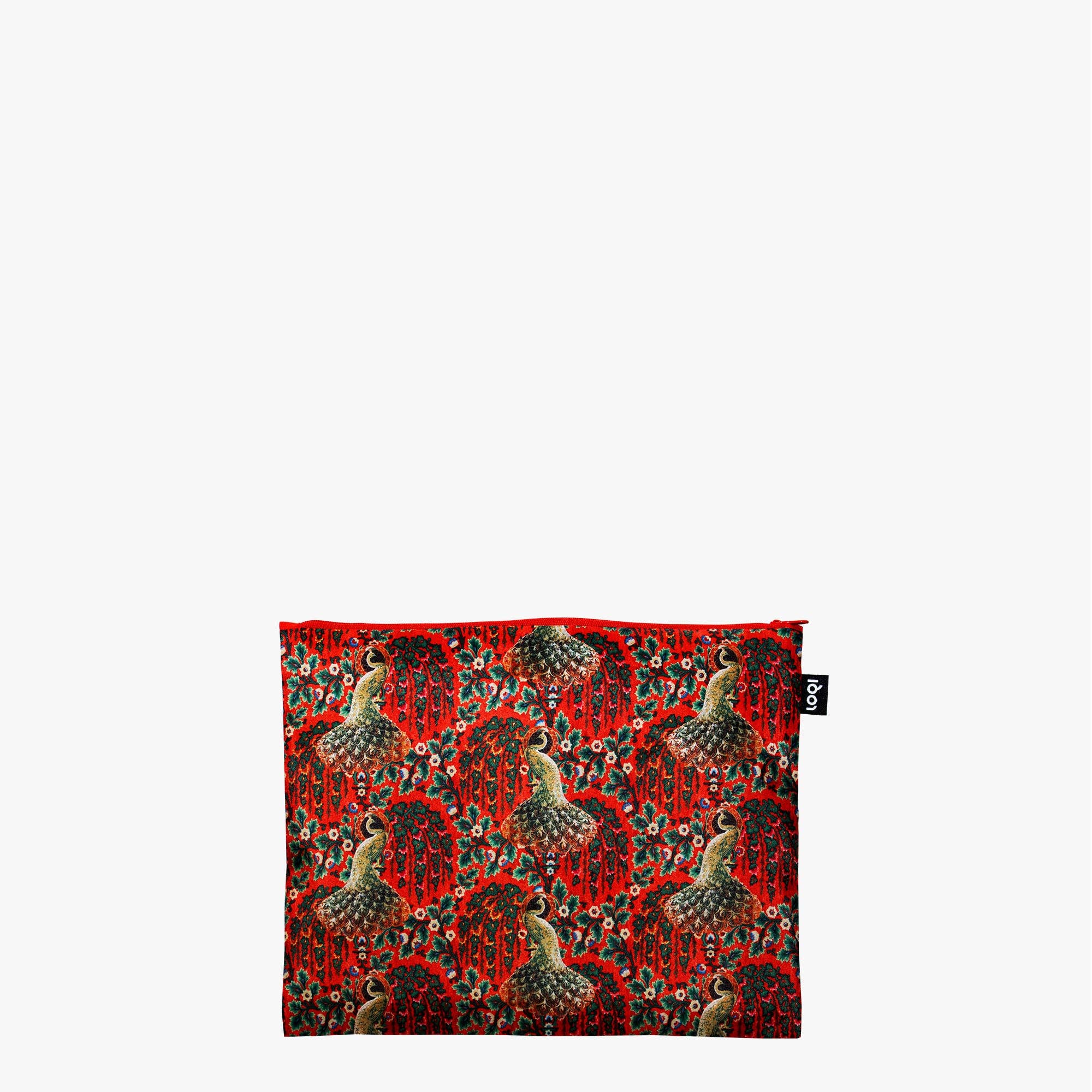 LOQI LLC - Wholesale Pouch - Women's - DECORATIVE ART Peacock, Toile de Jouy, Tapestry Recycled Zip Pockets3