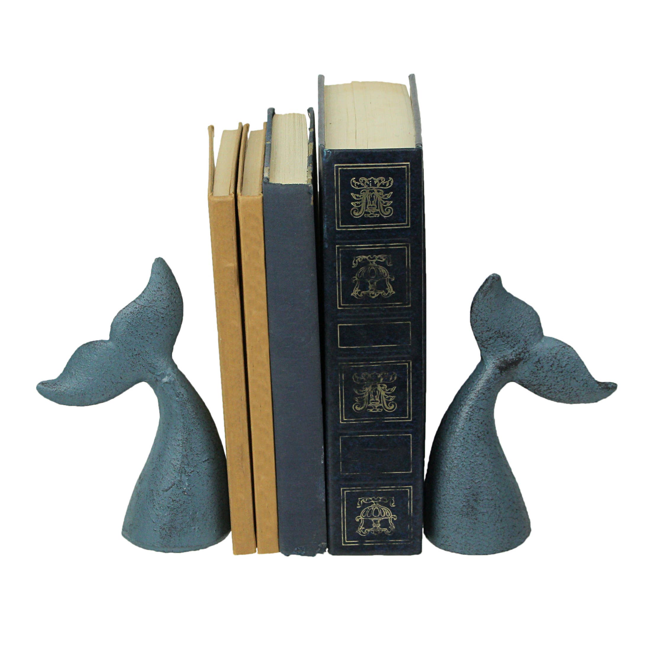 Set of 2 Gold Cast Iron Octopus Phone Holder Stand Decorative Bookend —  Zeckos