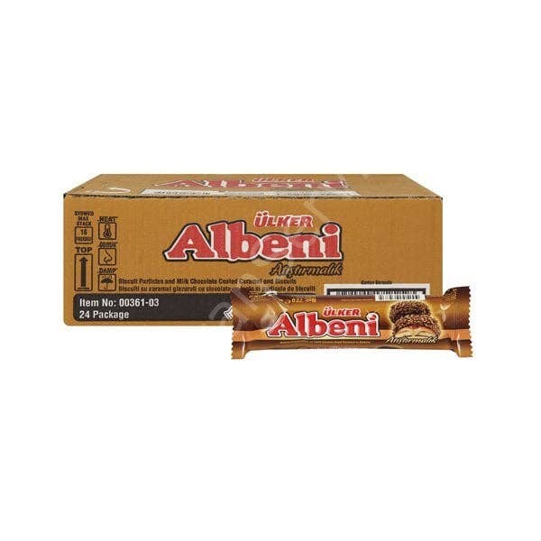 Aladdin - Wholesale Chocolate Covered Sweets - Ulker | Albeni Chocolate Covered Biscuits with Caramel 72g