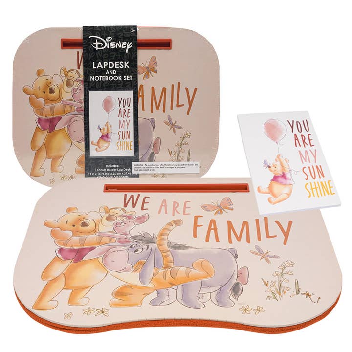 Disney Winnie The Pooh Lapdesk And Notebook Set - 19'' for wholesale by Deluxe Import Trading