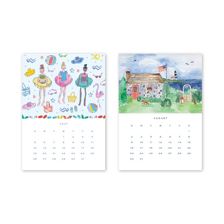 Dogwood Hill - Wholesale Calendar - 2026 Desktop Calendar with Easel