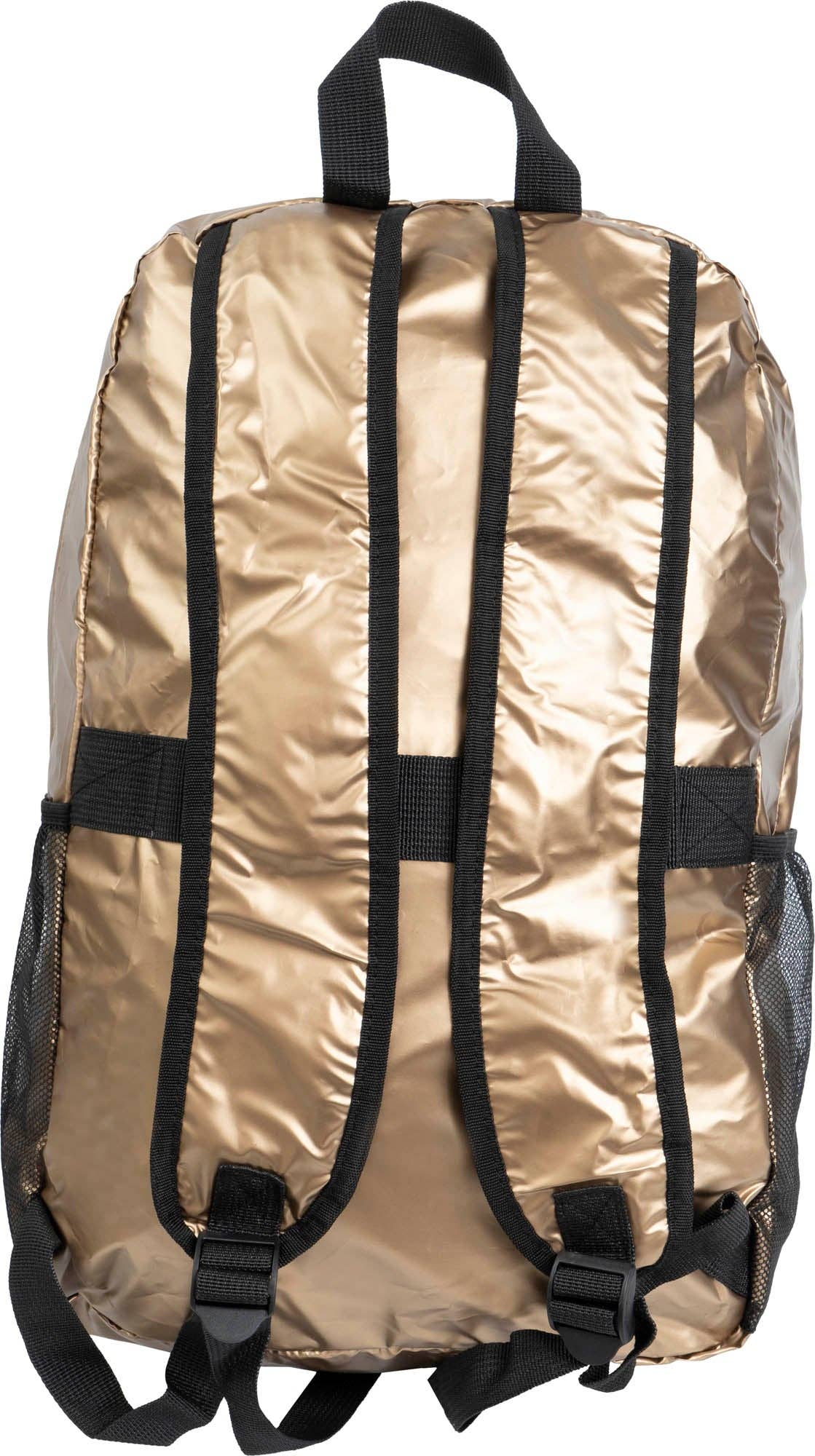 Magid - Wholesale Backpack - Unisex - Boarding Pass Recycled Metallic Foldable & Packable Pouch Multi Compartment Backpack3