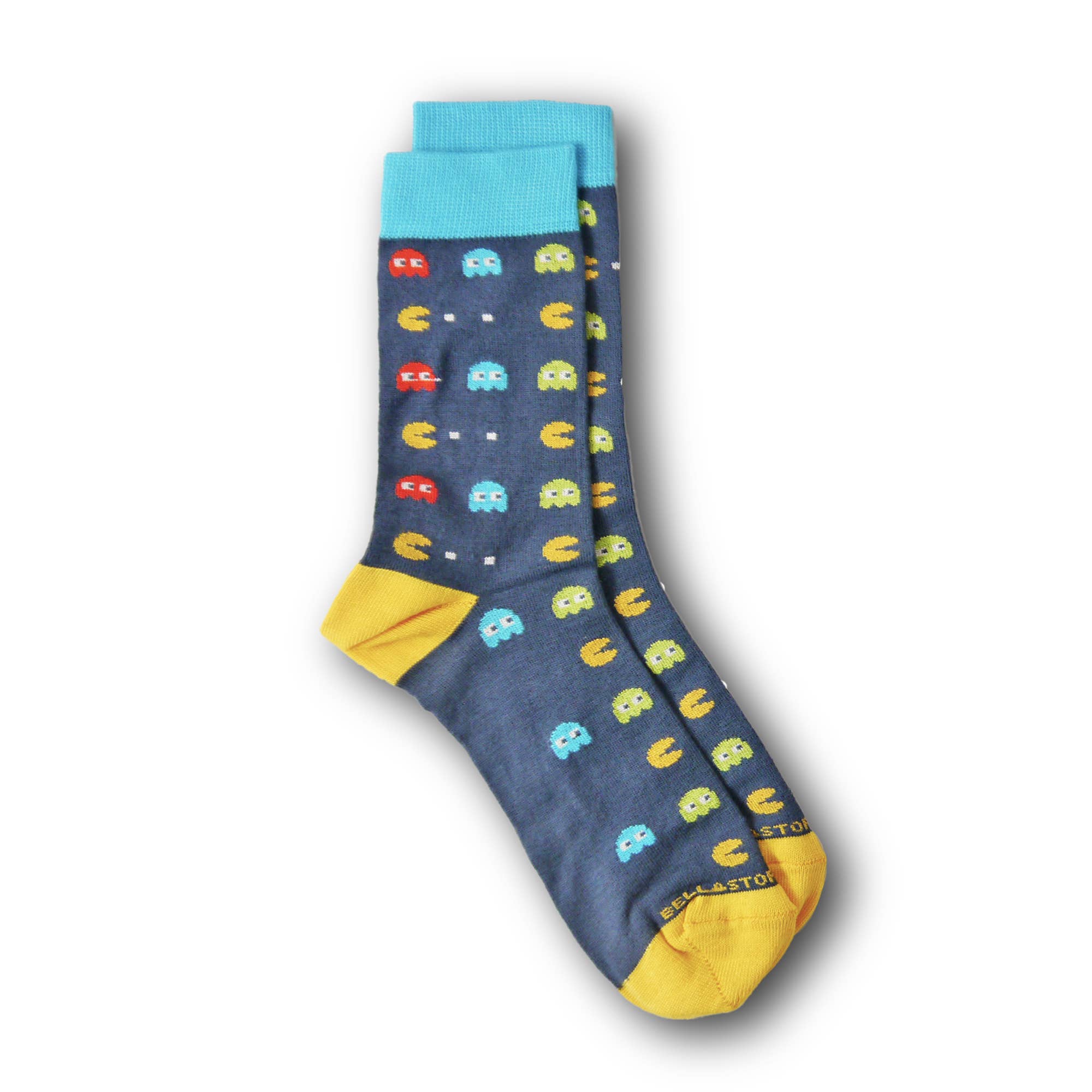 BellaStoria Vegan - Wholesale Socks - Unisex - Bamboo mid socks - Pacman