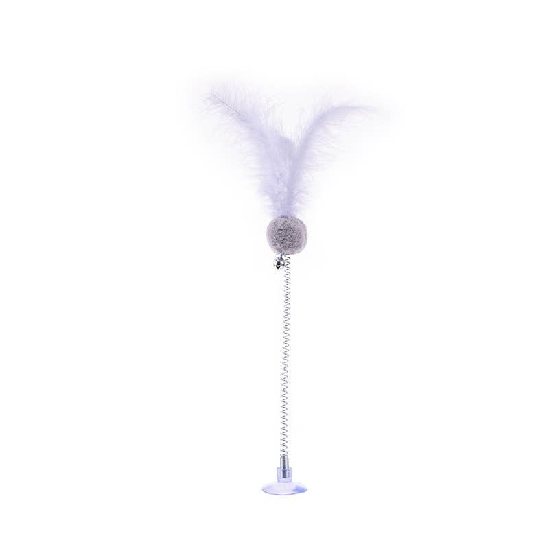 PAWPAWwholesale - Wholesale Pet Toy - Cat - Cat Teaser Wand, Suction Base,Pet Toy_CWMM52092
