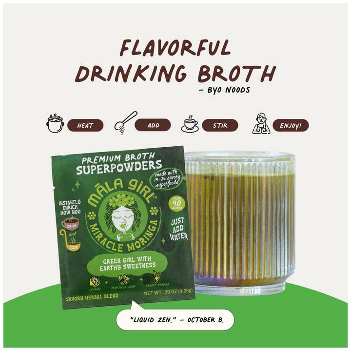 māla girl - Wholesale Broth - Superfood Broth Powder + Instant Soup Base with Moringa6
