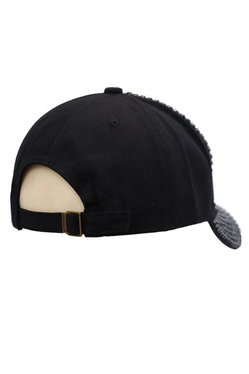 Cap Zone – wholesale Baseballkeps - Dam – Full Bling Rhinestone Twill Bomullsbasebollkeps2