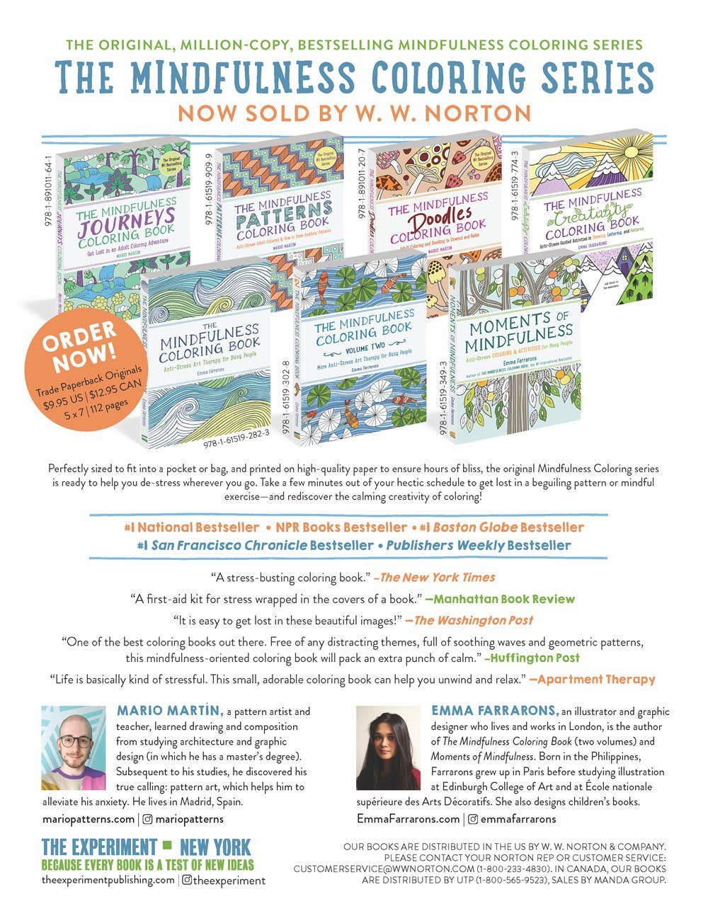 W. W. Norton - Wholesale Coloring & Activity Book - Adult - The Mindfulness Journeys Coloring Book6