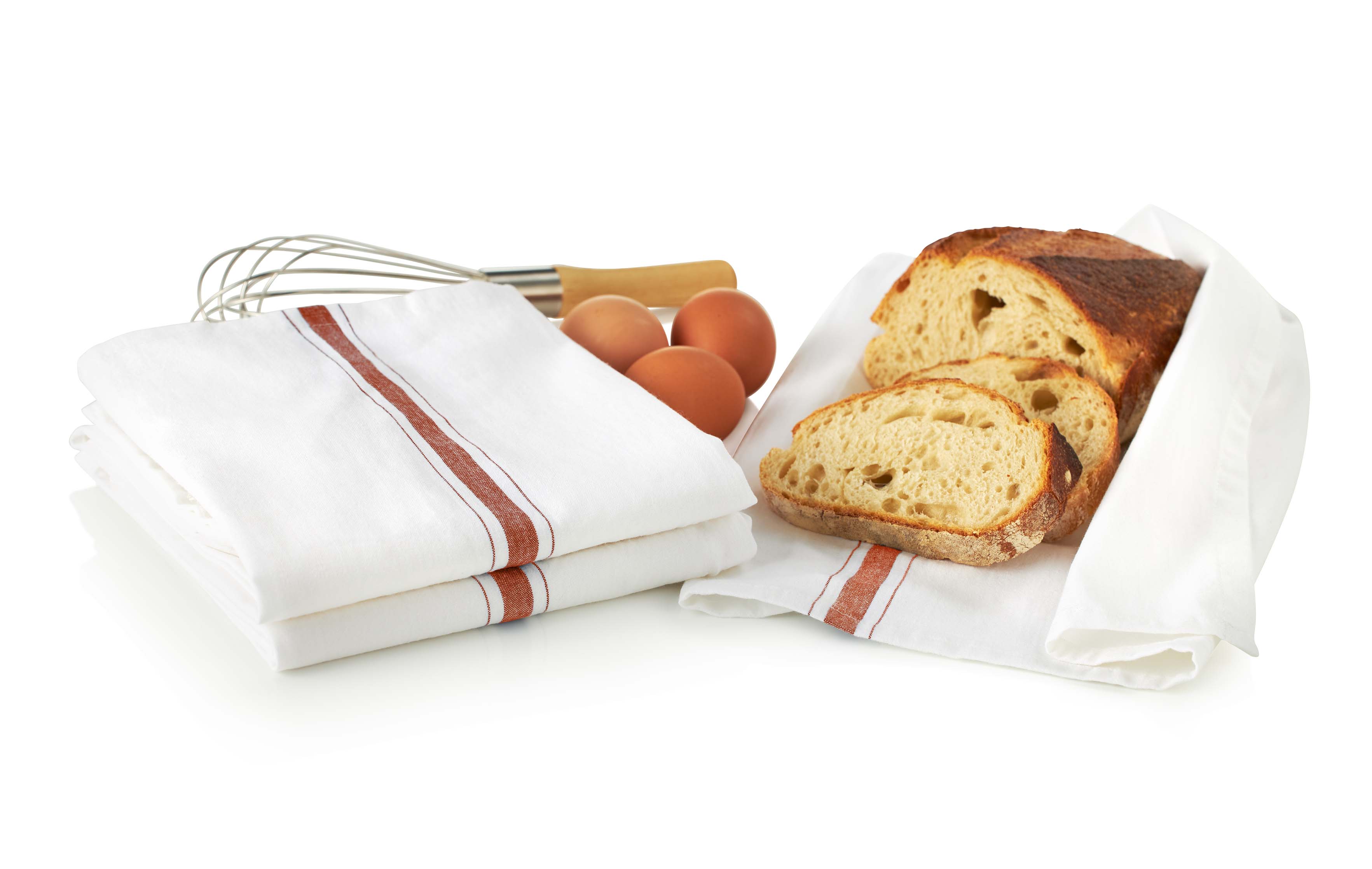 LLdecor - Wholesale Tea Towel - Chef Kitchen Towels - Baker Stripes, Set of 34