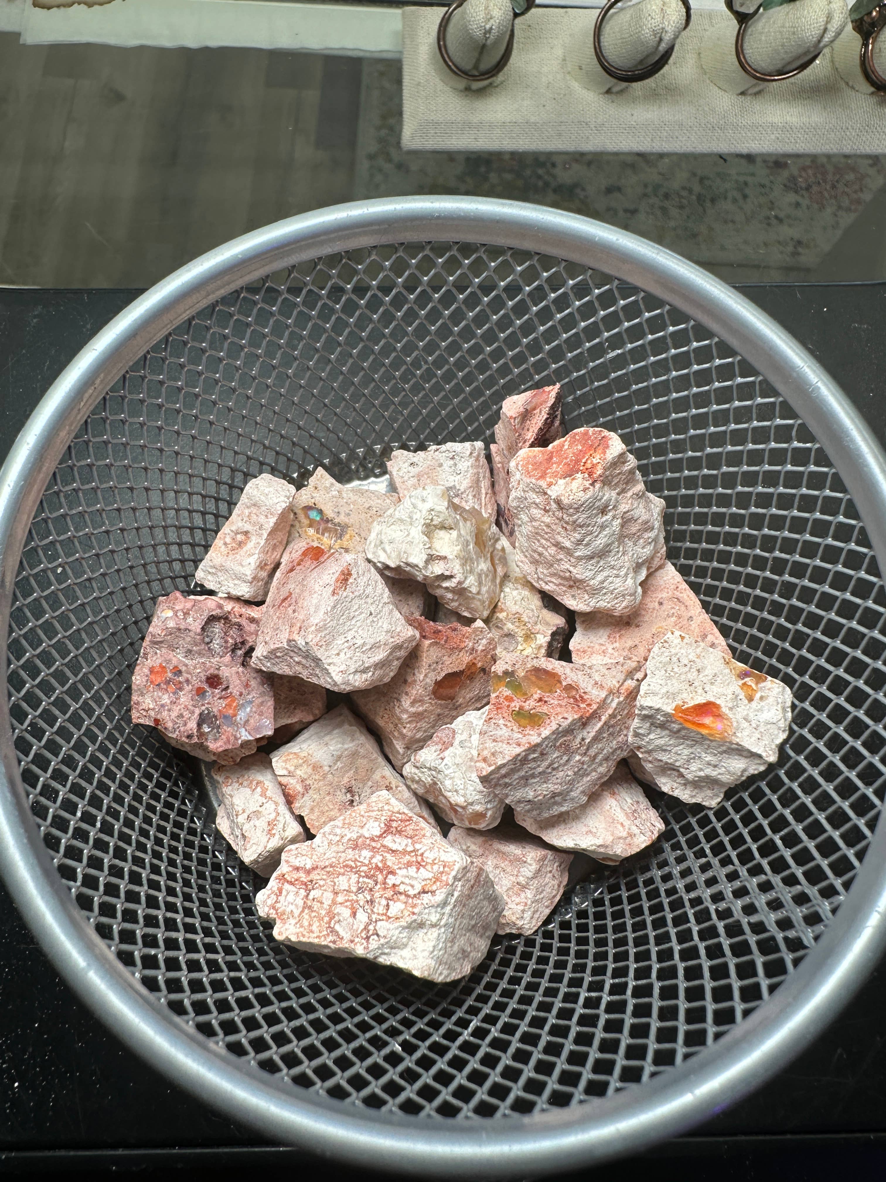 Celestial Avenue - Wholesale Spiritual Stone/Crystal - Rough Natural Mexican Fire Opal (100 grams)1