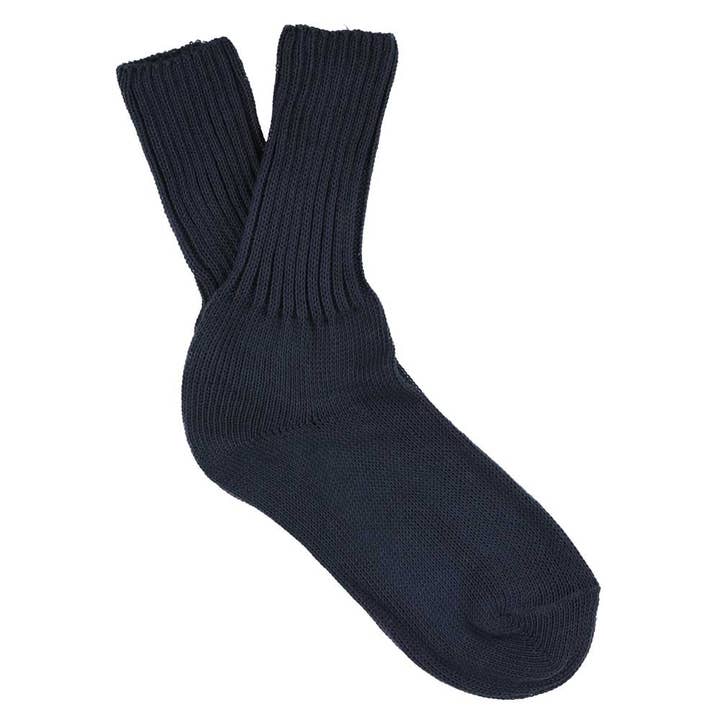 Women Crew Socks - Navy for wholesale by ESCUYER