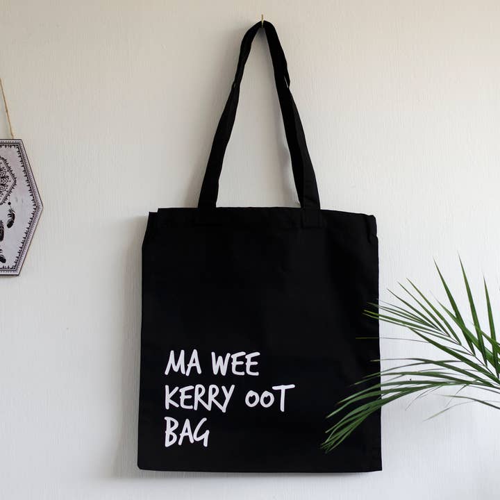SWEARY TOTE BAGS / Ma Wee Kerry Oot Bag for wholesale by F Bomb Designs