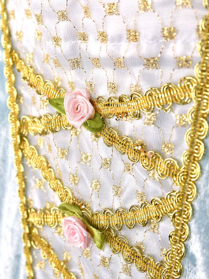 Prinsessekjole i fløjl, lyseblå, størrelse 122-128 cm (6-8 år) for engroshandel hos Den Goda Fen