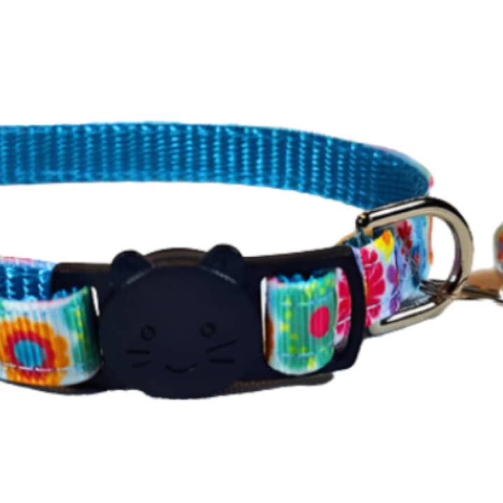 Katzenhalsband oder Leine mit Blumenmuster für den Großhandel von Rocky Mountain Hound