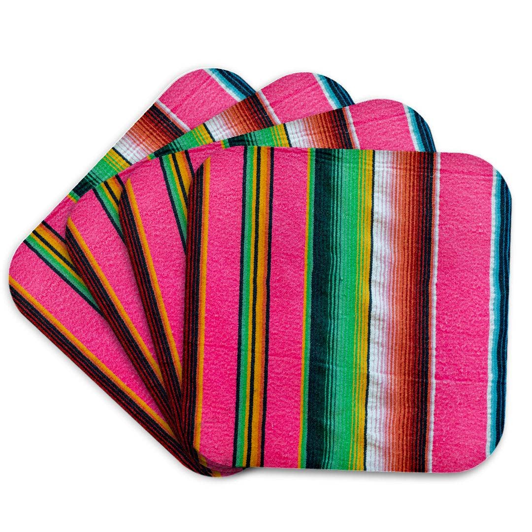 3dRose - Wholesale Coasters - 3dRose, Loreto, Baja California Sur, Mexico. Colorful traditional blanket., Coaster7