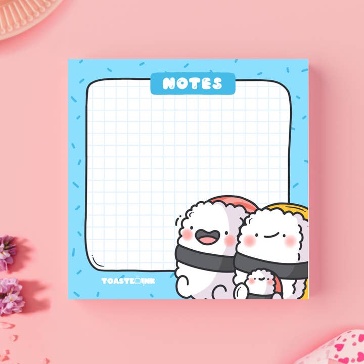 Toastedink - Wholesale Sticky Notes - Sushi Sticky Notes | Cute Memo Pads & Stationery2