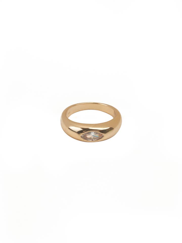 BAGUE DÔME CZ pour la vente par Lauren