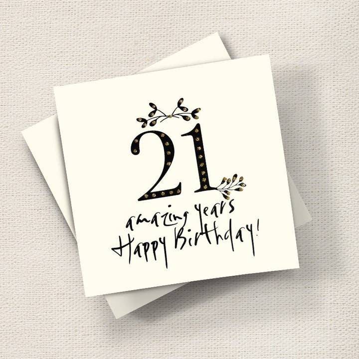 Happy Birthday 21 for wholesale by English Graphics