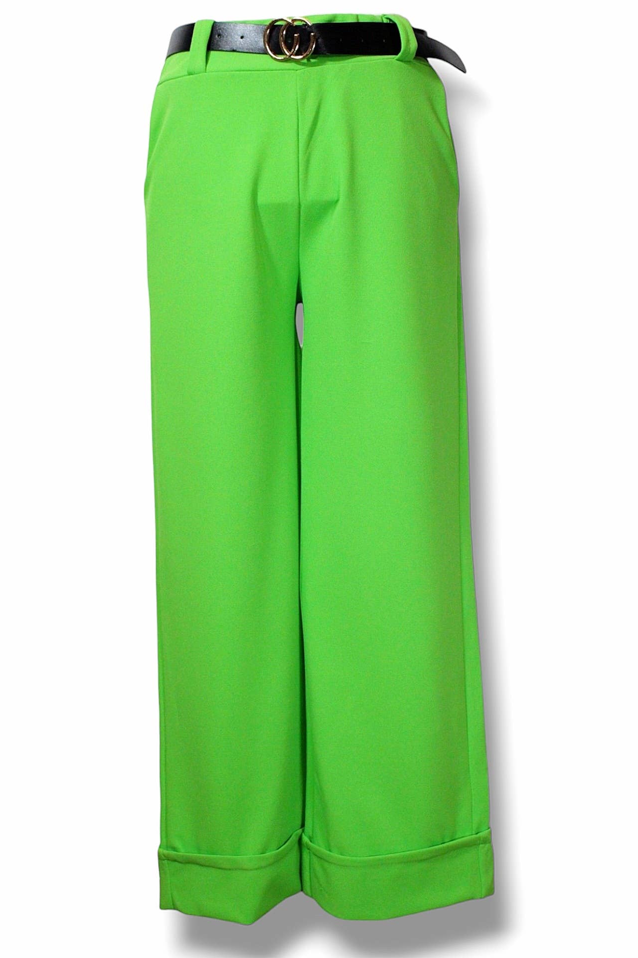 NINEF - Wholesale Pants - Women's - Urban Elegance Trousers with Belt - Vibrant Pink7