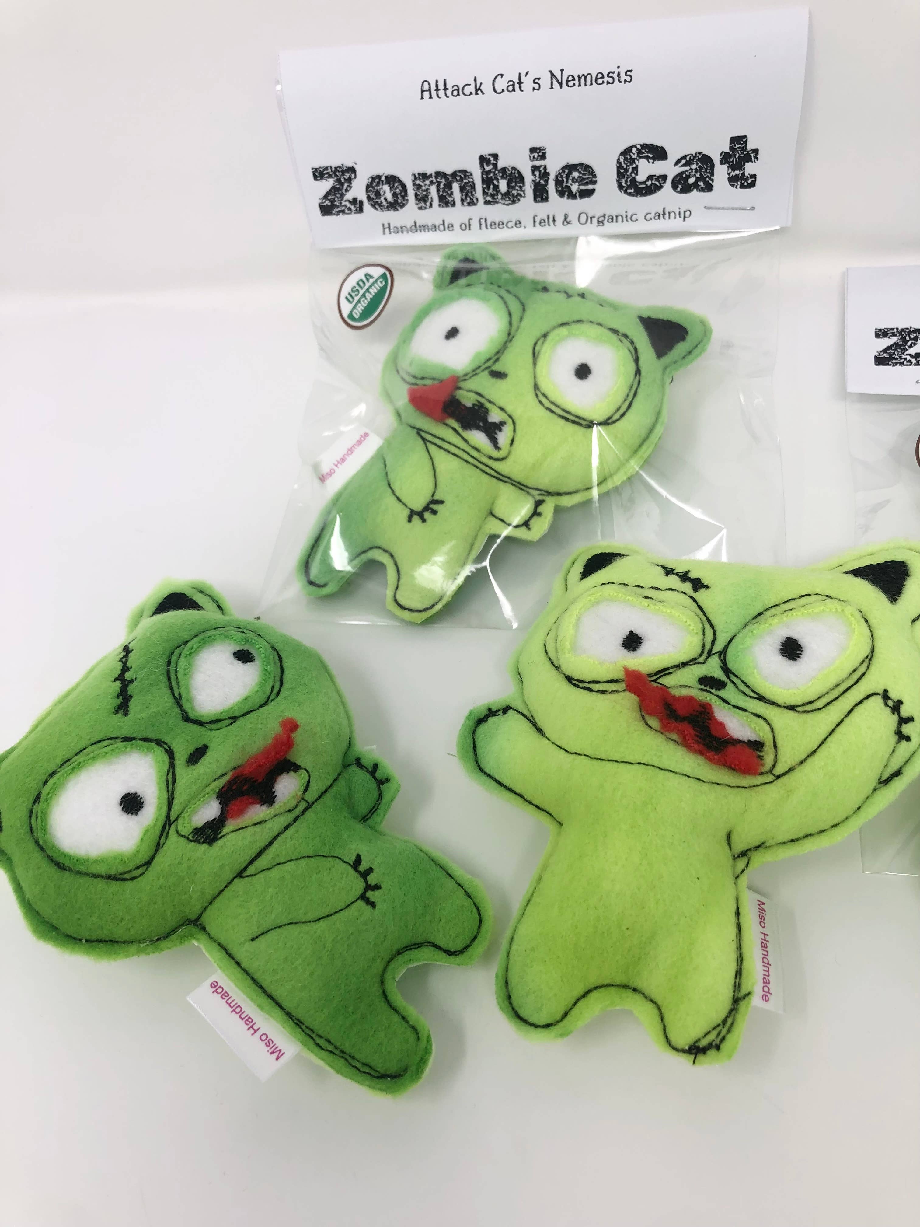 Miso Handmade - Wholesale Pet Toy - Cat - Zombie Cat Catnip Toy0