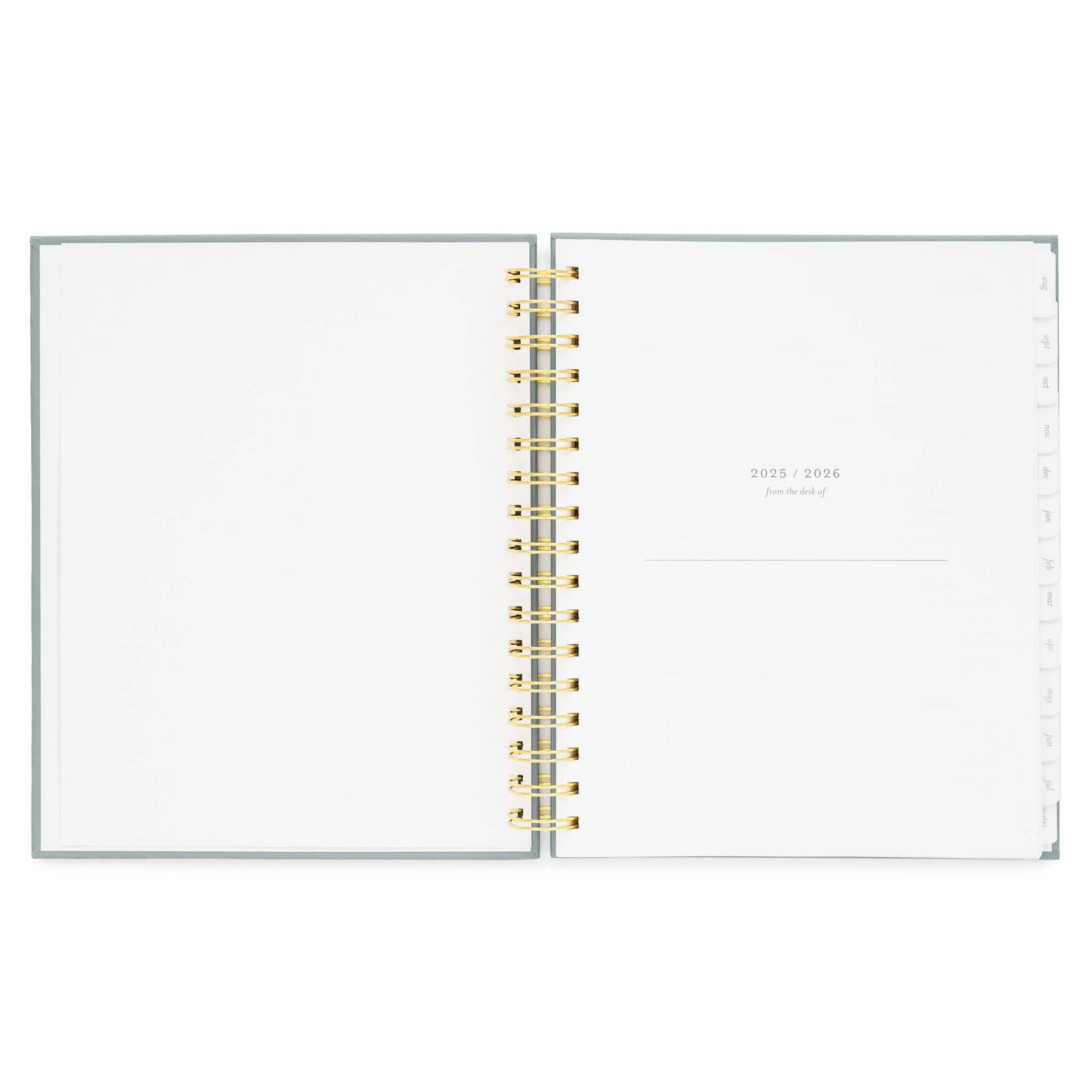 Sugar Paper - Wholesale Planner - 2025-2026 Dusty Blue Signature Spiral Academic Planner2