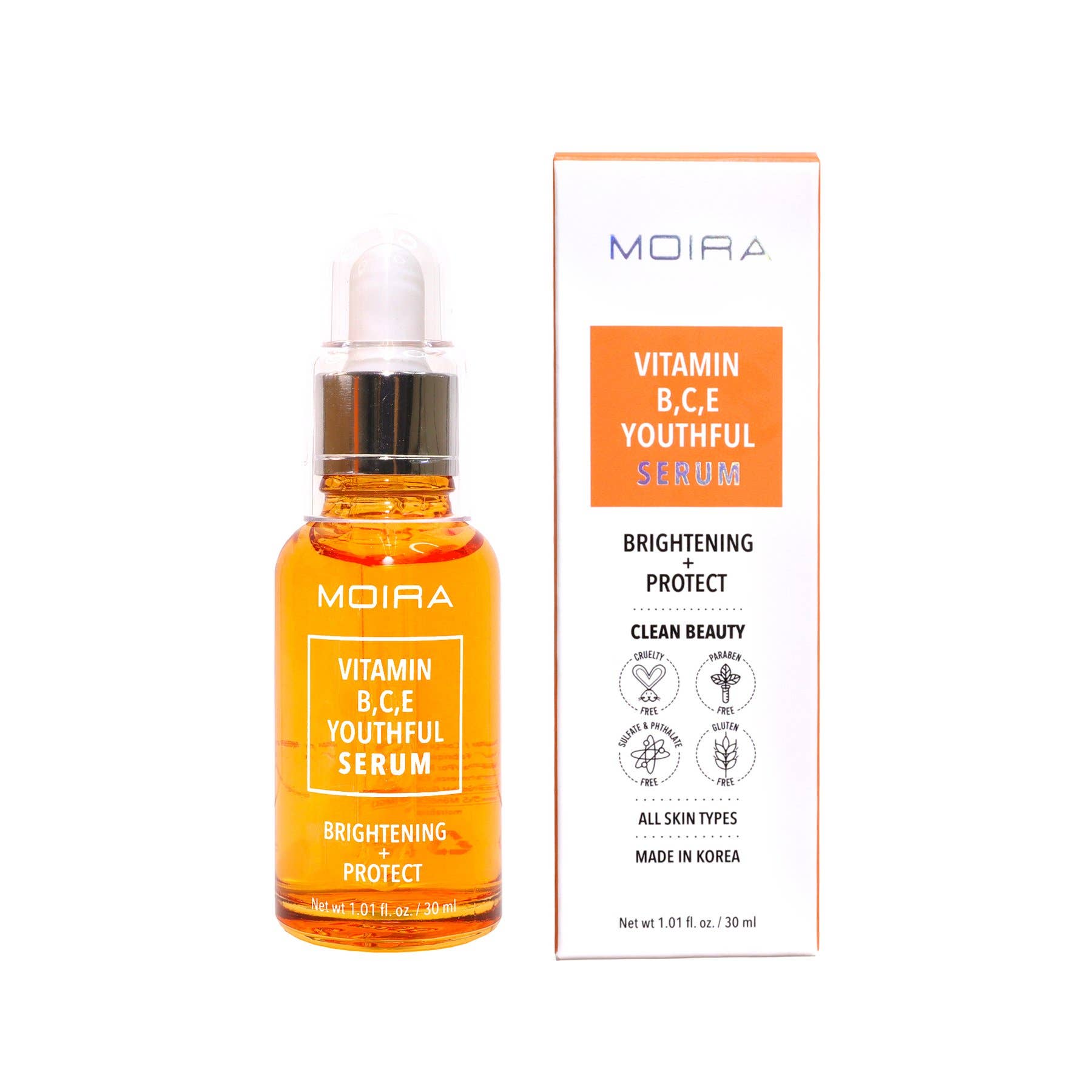 Moira Cosmetics - Vente Concentré/sérum pour le visage - Sérum visage vitaminé B, C, E jeunesse1