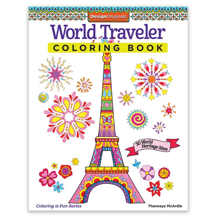 Libro para colorear - World Traveler para venta al por mayor de Wellspring