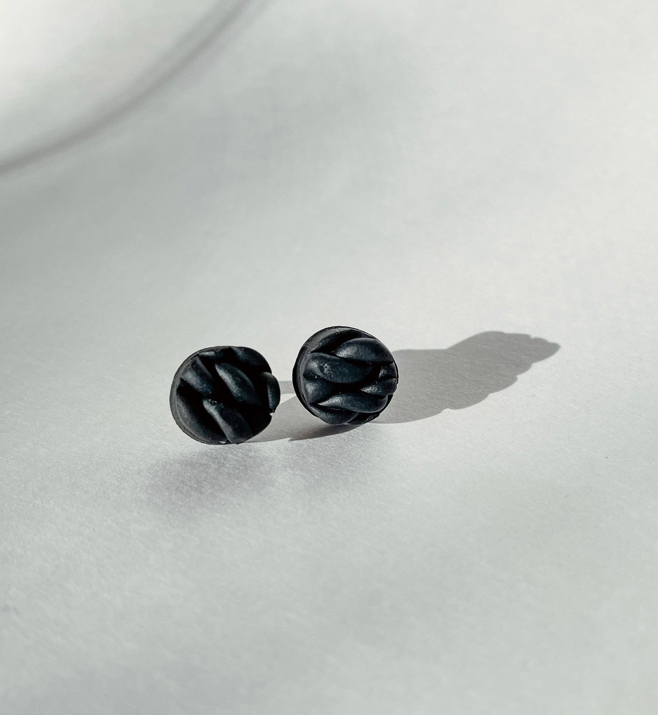 LivCreated – wholesale Stud/post earrings – Knitted Studs | Handmade Polymer Clay Earrings0