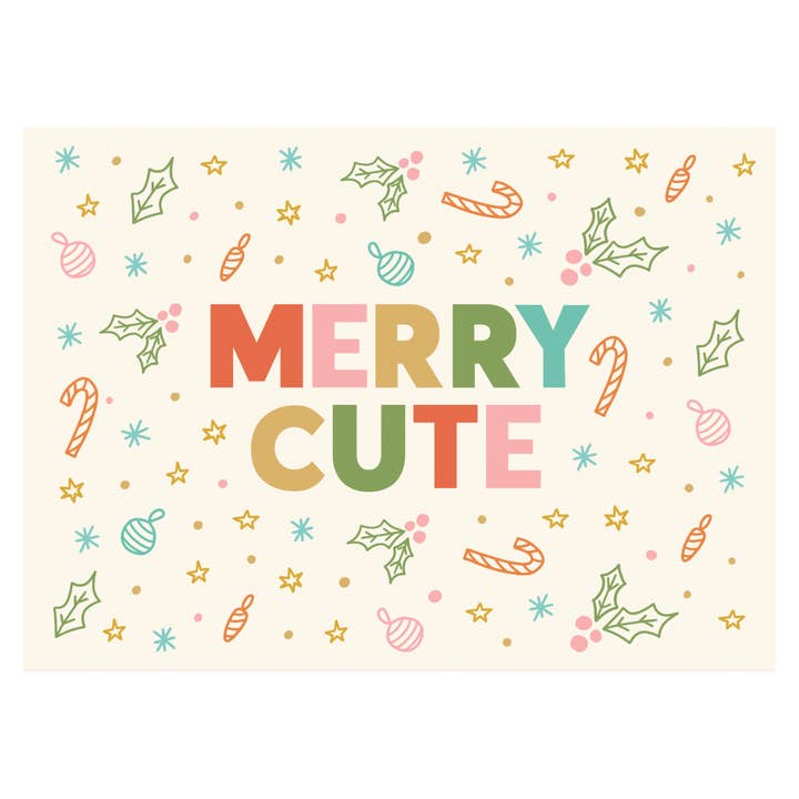 Merry Cute Banner - Kids Christmas Party Decor & Prop for wholesale by Cherrypick