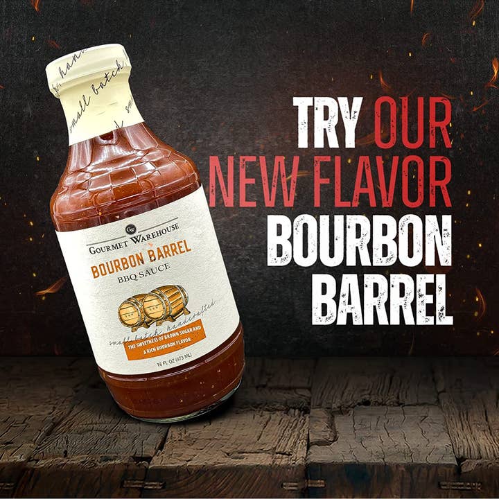 Gourmet Warehouse Brands - Wholesale BBQ Sauce - Gourmet Warehouse Bourbon Barrel BBQ Sauce7