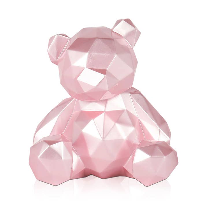 'Kleine gefacetteerde beer' hars sculptuur voor wholesale door ADM Home Decoration