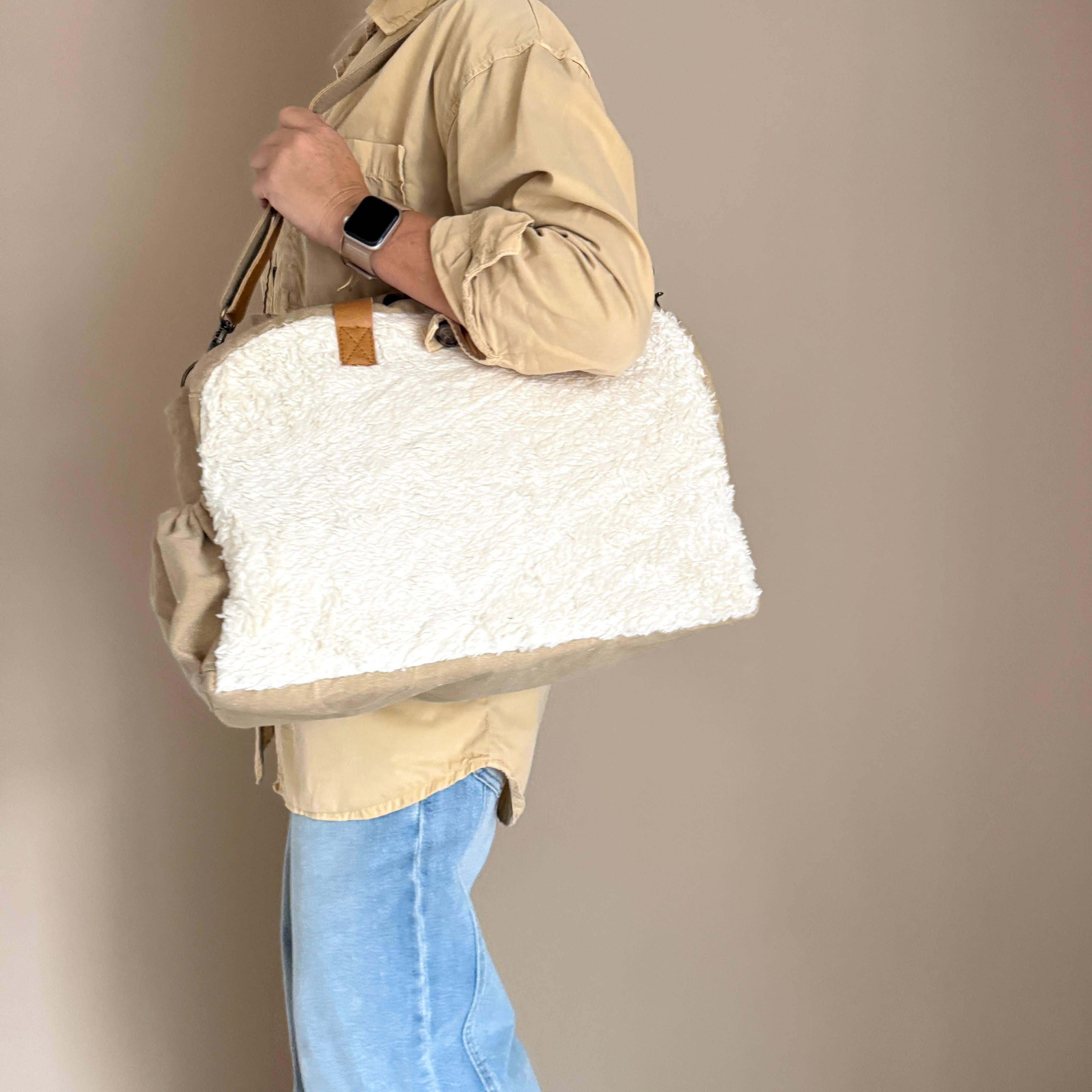 Liefe NL - Wholesale Tote Bag - Women's - Teddy Bowling Bag (cotton teddy) NEW Batch2