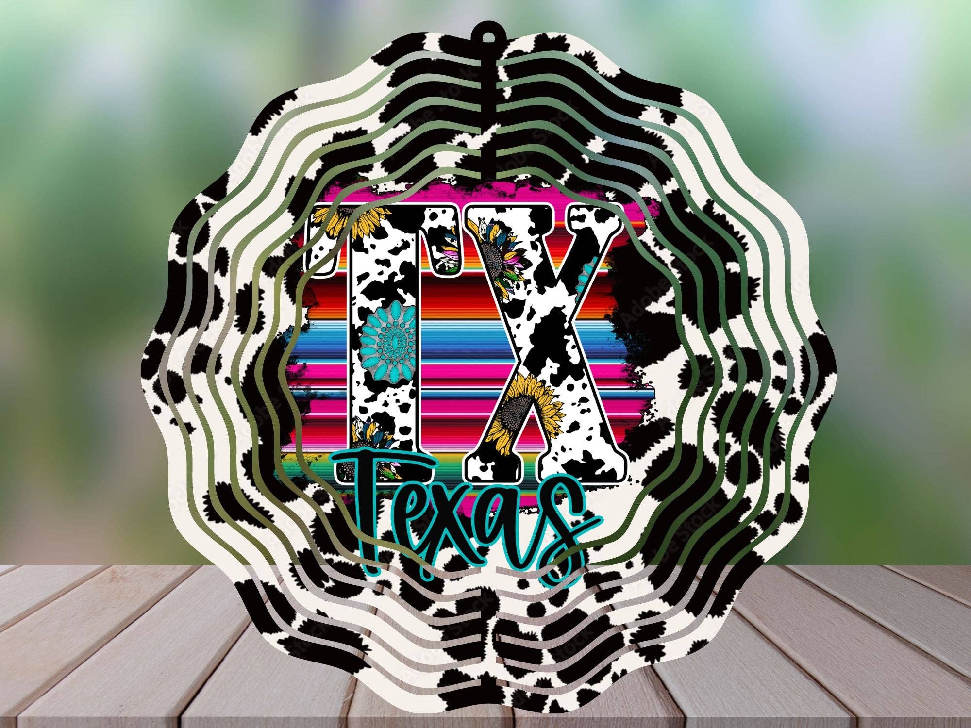 Cedar Hill Country Market - Wholesale Wind Spinner - Garden Western Farm Themed Wind Spinners  - 10 Inch4