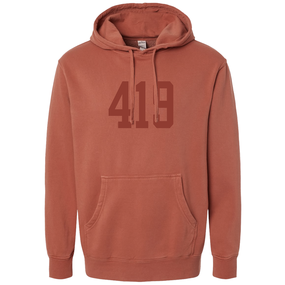 Jupmode - Wholesale Hoodie - Unisex - Custom Area Code Puff Print Tone on Tone Hoodie1