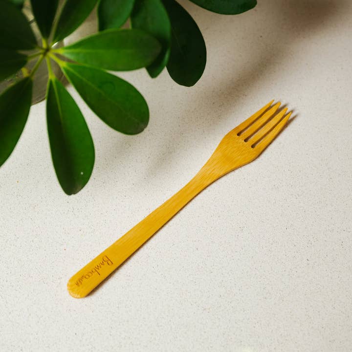 Bamboo Switch - Wholesale Assorted Cutlery Set - Individual Bamboo Utensil | Spoon, Knife, Fork
