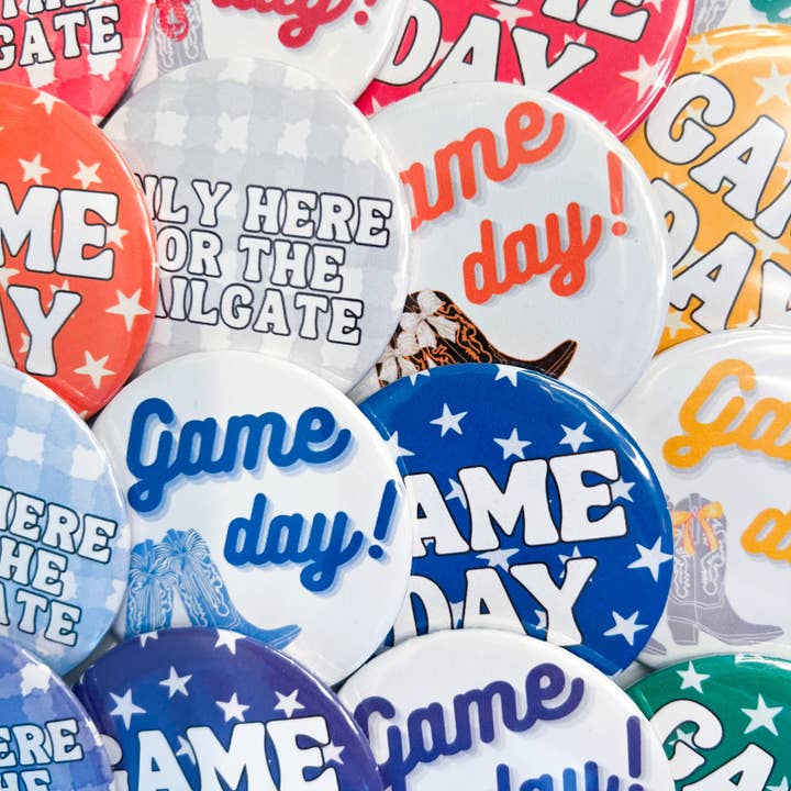 StellabluandCo. - Wholesale Lapel Pin/Button - Gameday Stars Button2