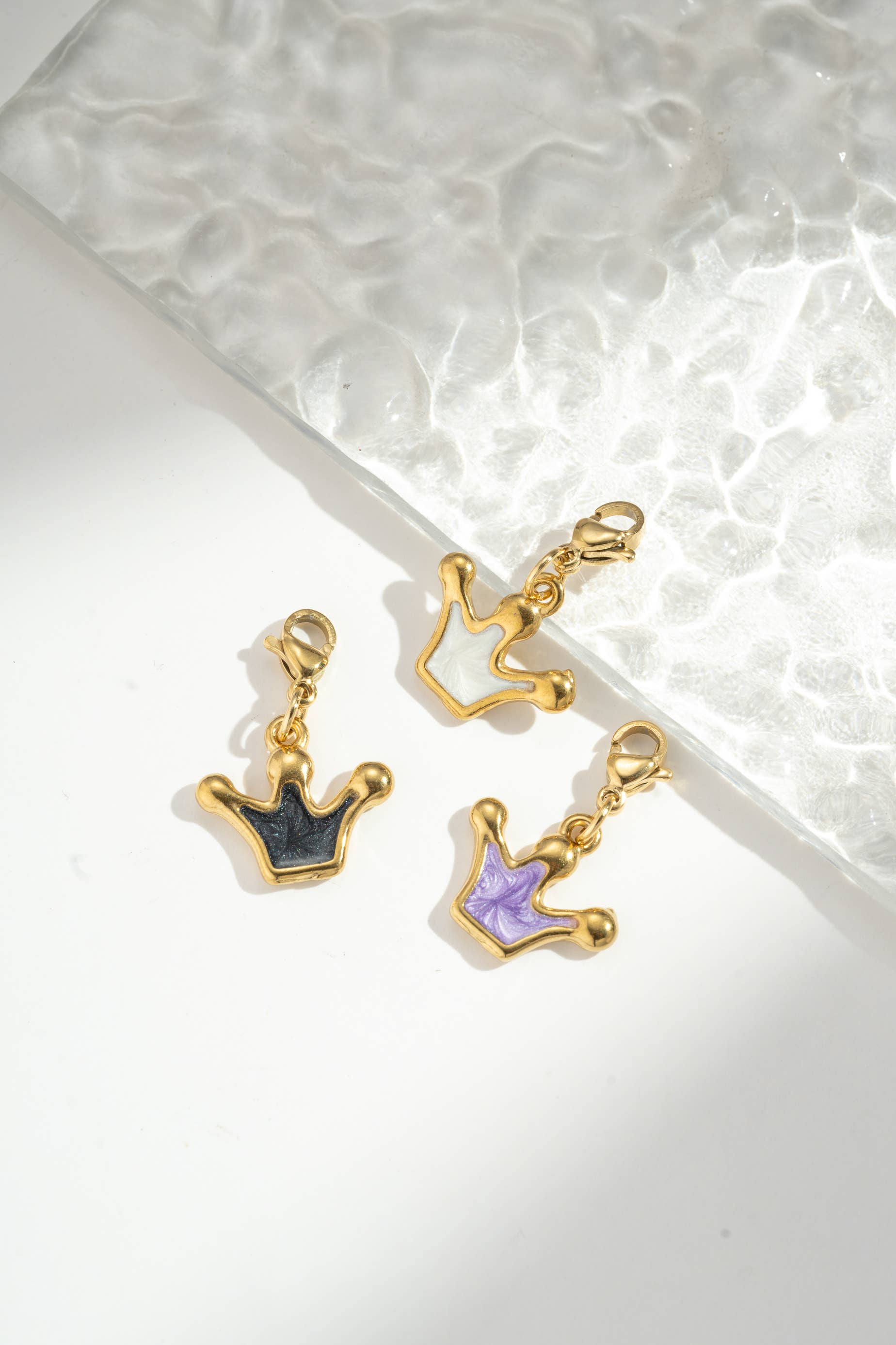 COSMOS - Wholesale Individual Charm/Pendant - Crown Pattern Pendant – Stainless Steel3