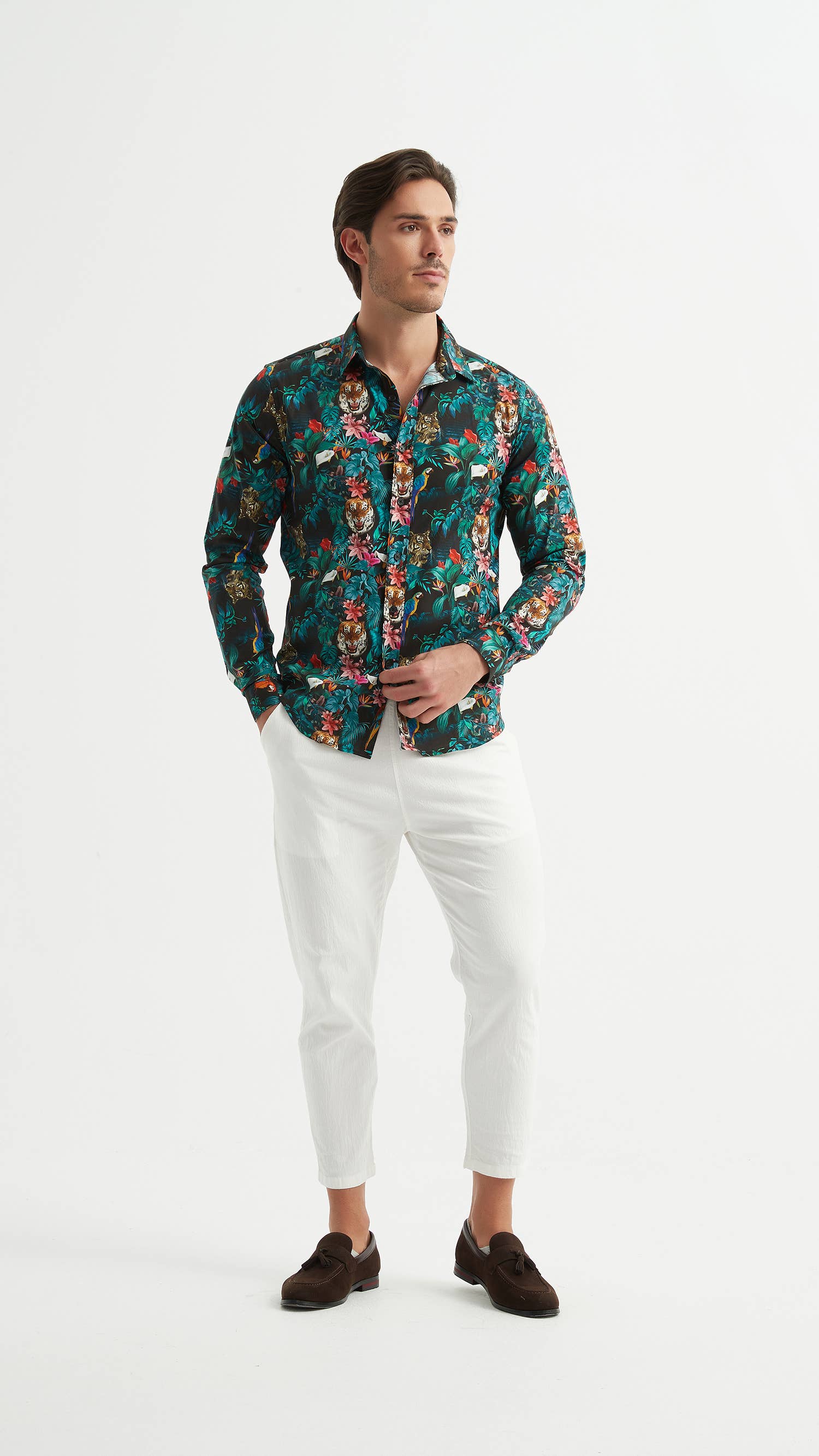 Yves Enzo – Camisa de botões - Homem por atacado – Camisa coleção "PREMIUM" em estampas digitais4