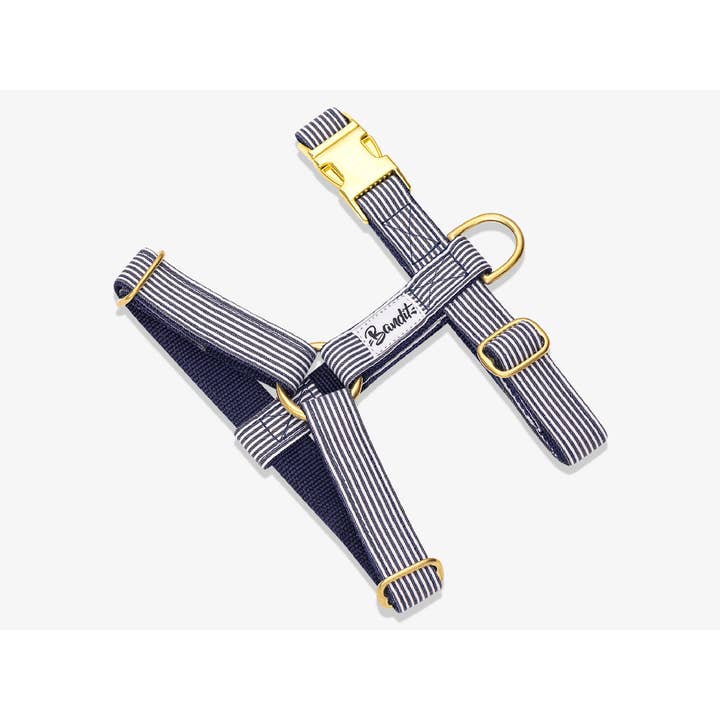 Nautical pattern dog harness for wholesale by French Bandit