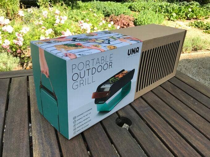 UNA Grill - Wholesale Grillgereedschap voor buiten - UNA draagbare grill in lichtblauw5