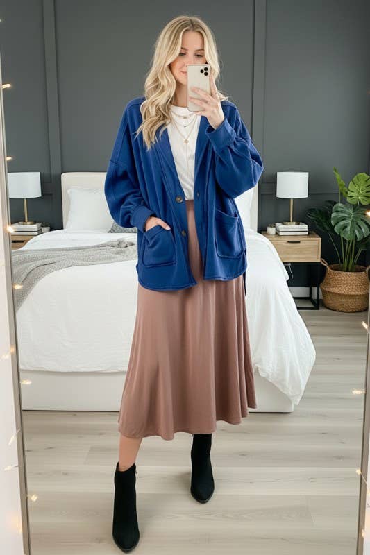 Twentyten - Wholesale Fleece - Women's - Women's Streetwear Fleece Jacket with Front Pockets 5191IJK13