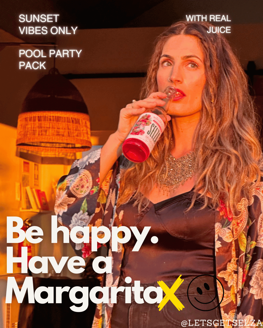 SELZA - Vendita all'ingrosso Mix/sciroppo per cocktail - Cocktail Margarita Fragola & Lampone – Confezione da 24 bottiglie da 33 cl7