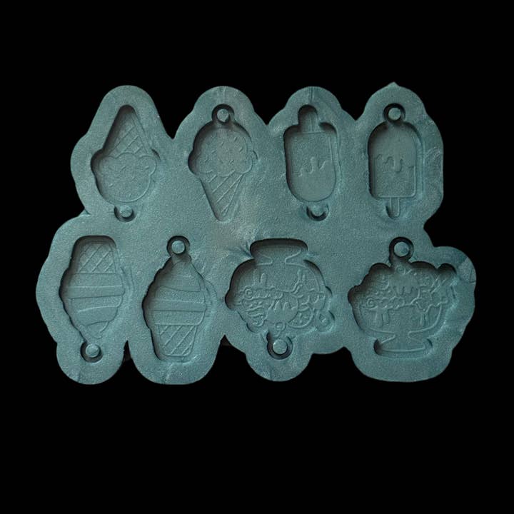 Stampo per palette di orecchini a forma di gelato per la vendita all'ingrosso da parte di KCRESINSHOP