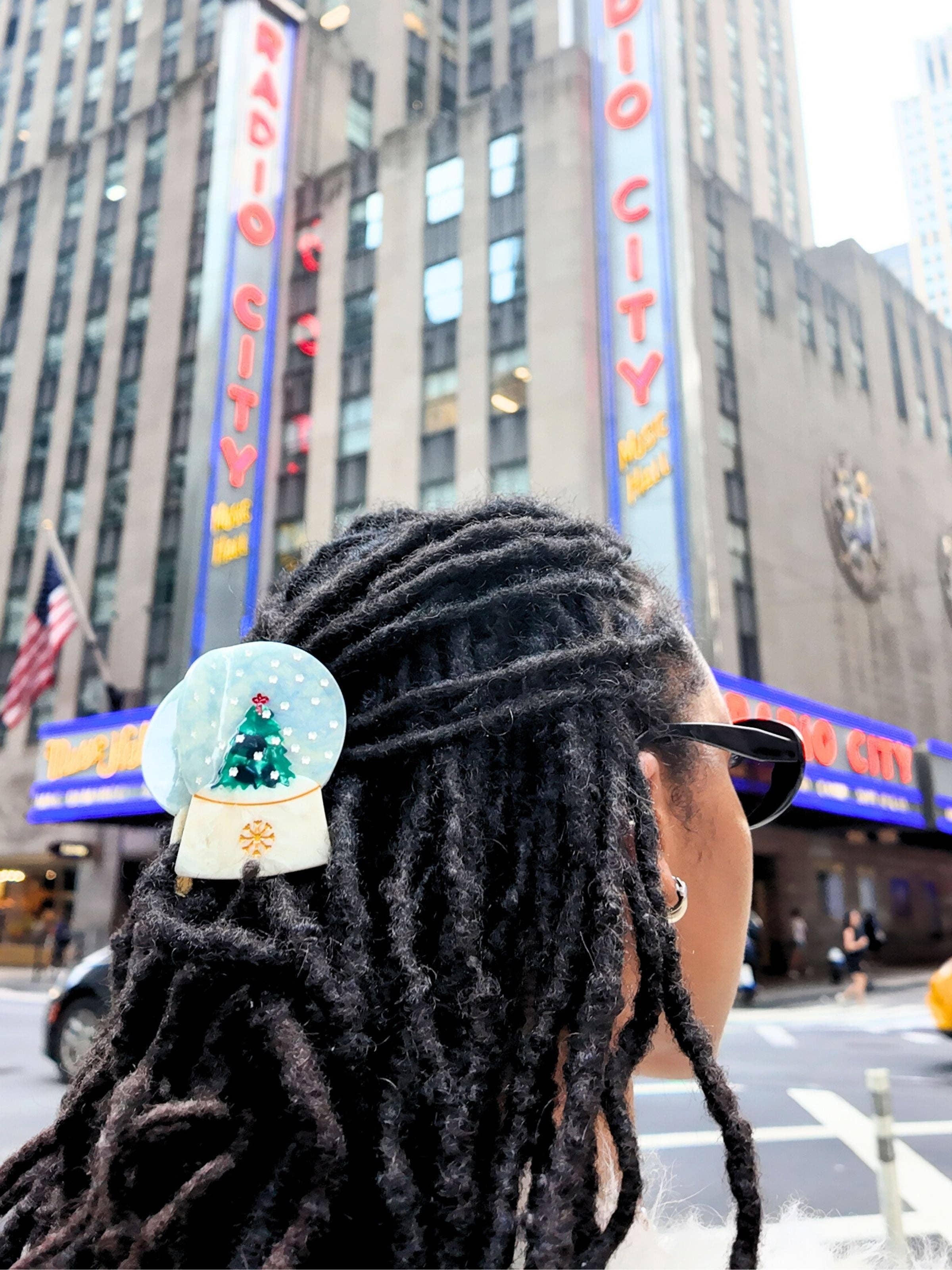 Solar Eclipse - Wholesale Hair Clip - Women's - Hand-painted Snow Globe Claw Hair Clip | Eco-Friendly2