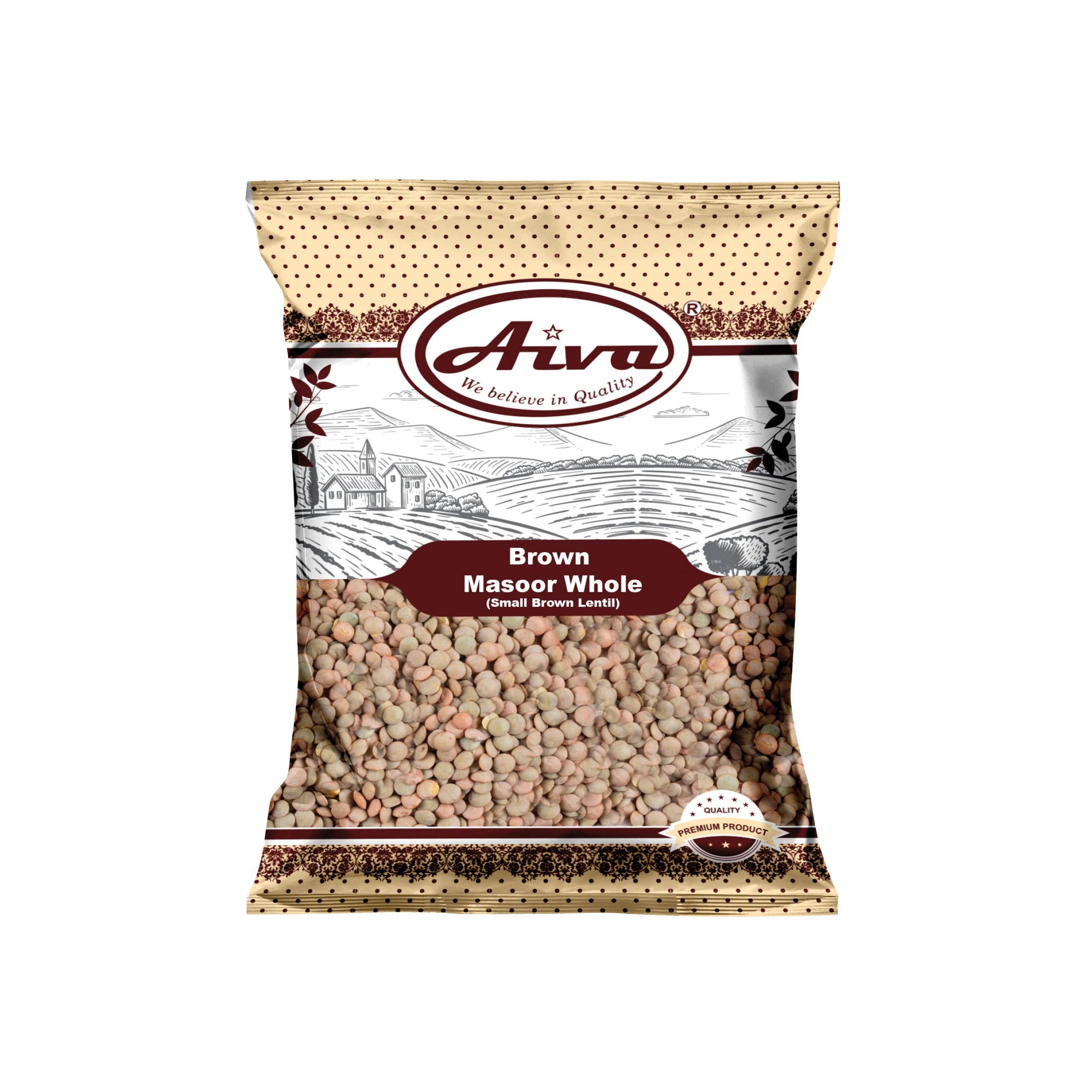 Aiva Products - Wholesale Beans - Aiva Masoor Matki or Masoor Whole Brown 4 lb1
