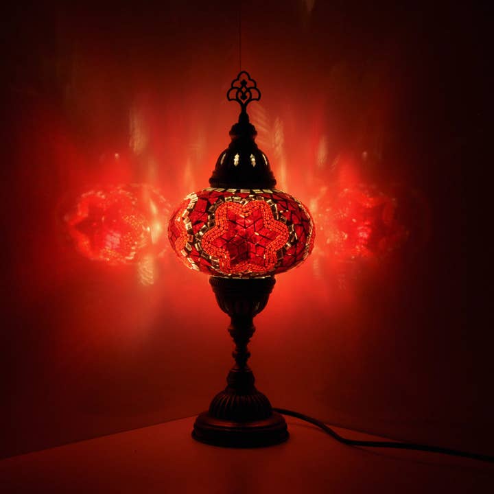 Turkish Lamp Depot - Wholesale Accent/Desk Lamp - Assorted Mosaic Turkish Lamps - 12 Pcs Bundle 1