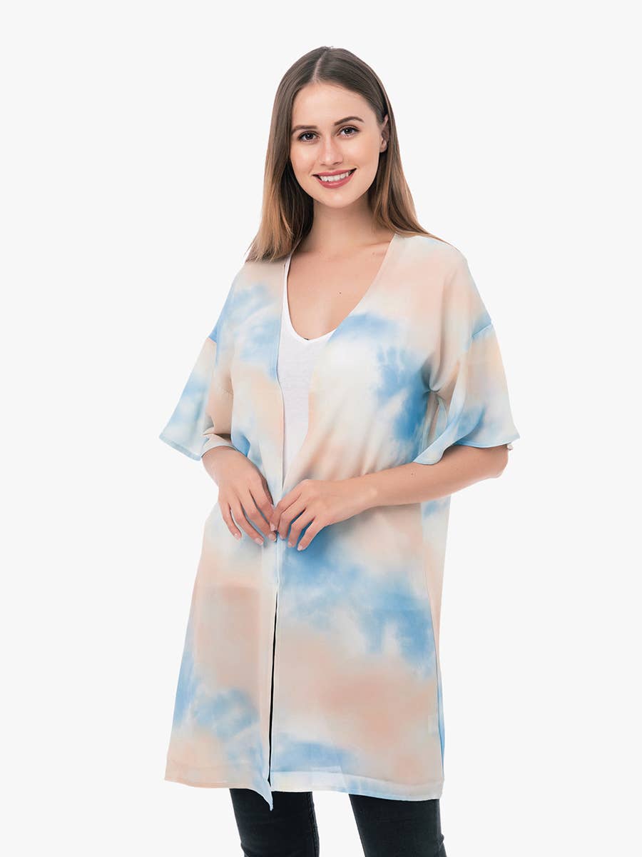 JNC RT (Jen & Co. Outlet) - Wholesale Kimono - Women's - KM1036 Venice Short Sleeve Kimono0