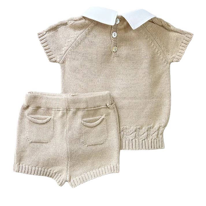 Rahigo Moda Infantil – Großhandel Oberteil-&-Shorts-Set – Baby – Rahigo Moda Infantil Jungen-Set aus Jersey mit Stoffkragen und Hose1